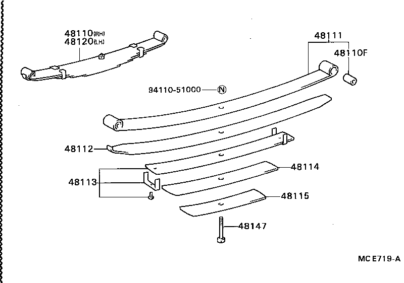 48113-3B560 LEAF, FRONT SPRING, NO.3 product image