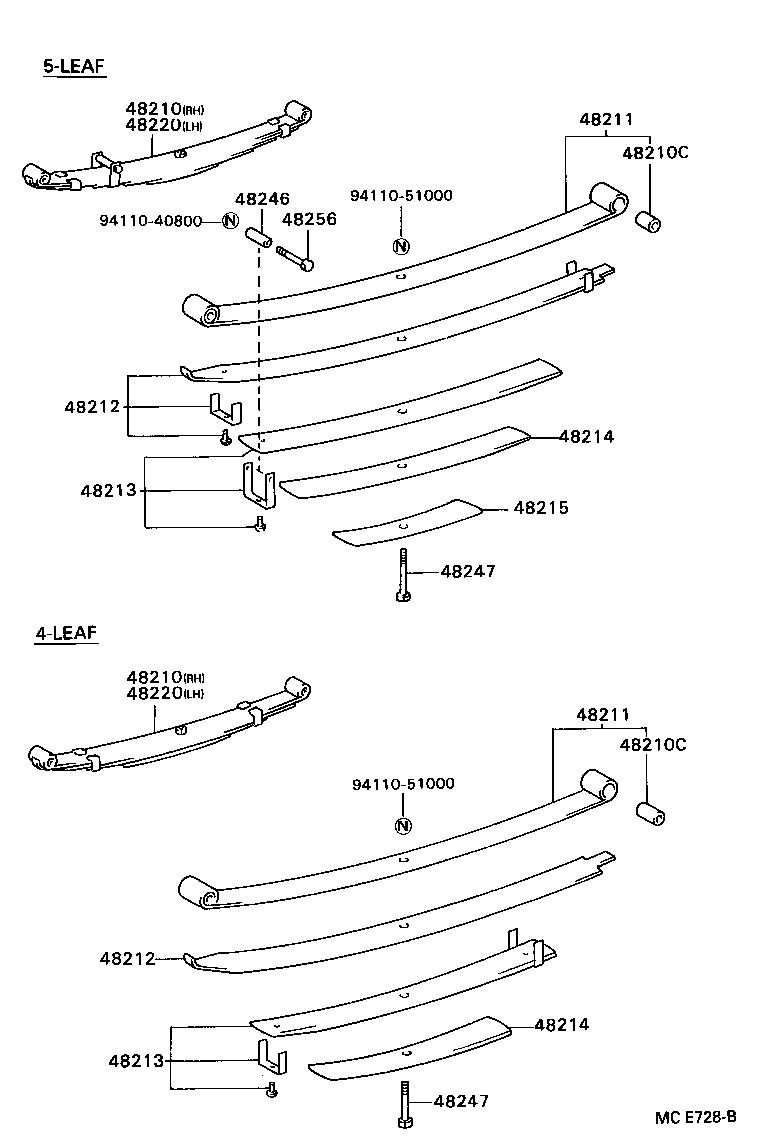 48417-36150 BRACKET, SPRING, NO.4 product image