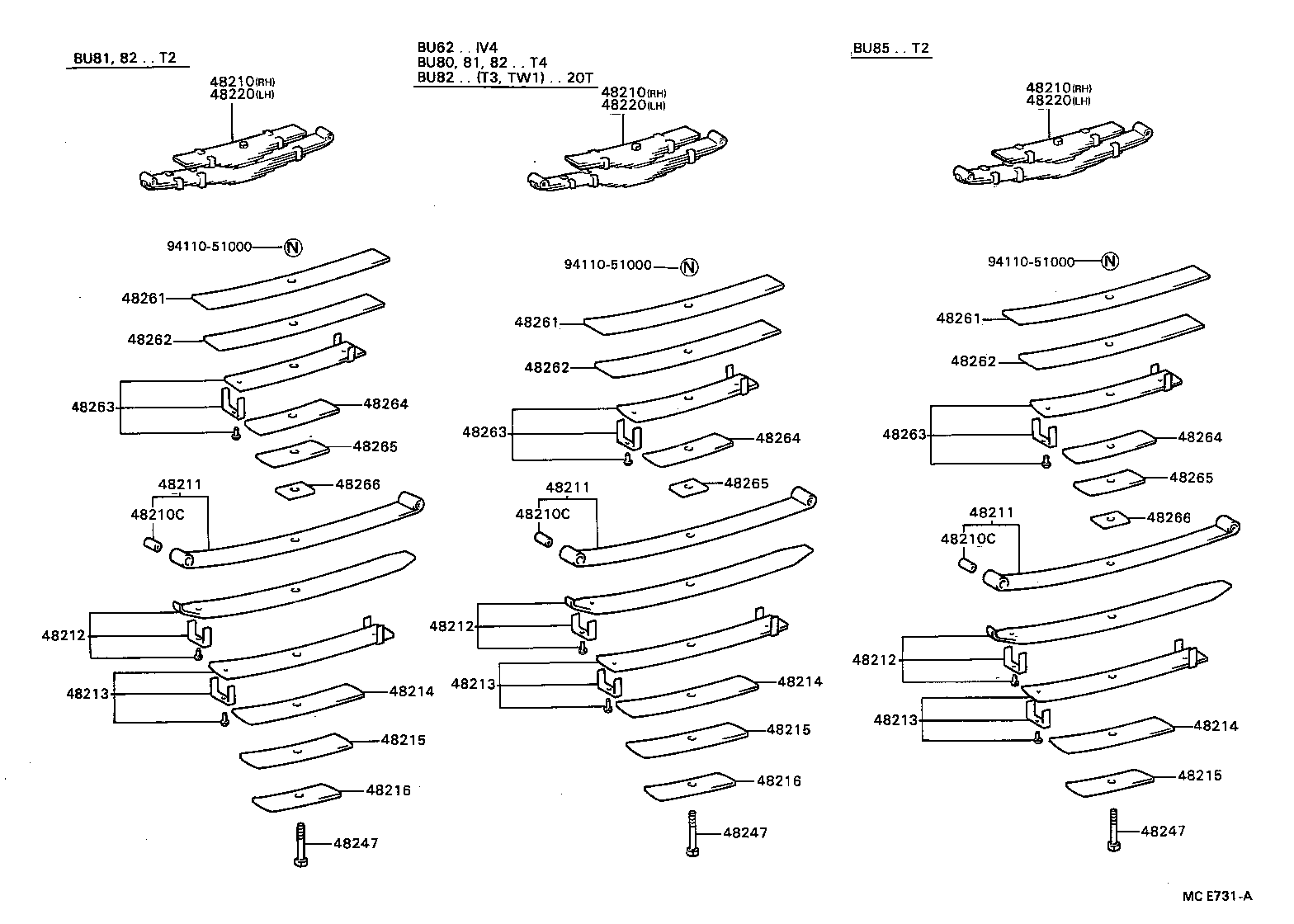 48202-3B200 LEAF, REAR SPRING, NO.3 product image