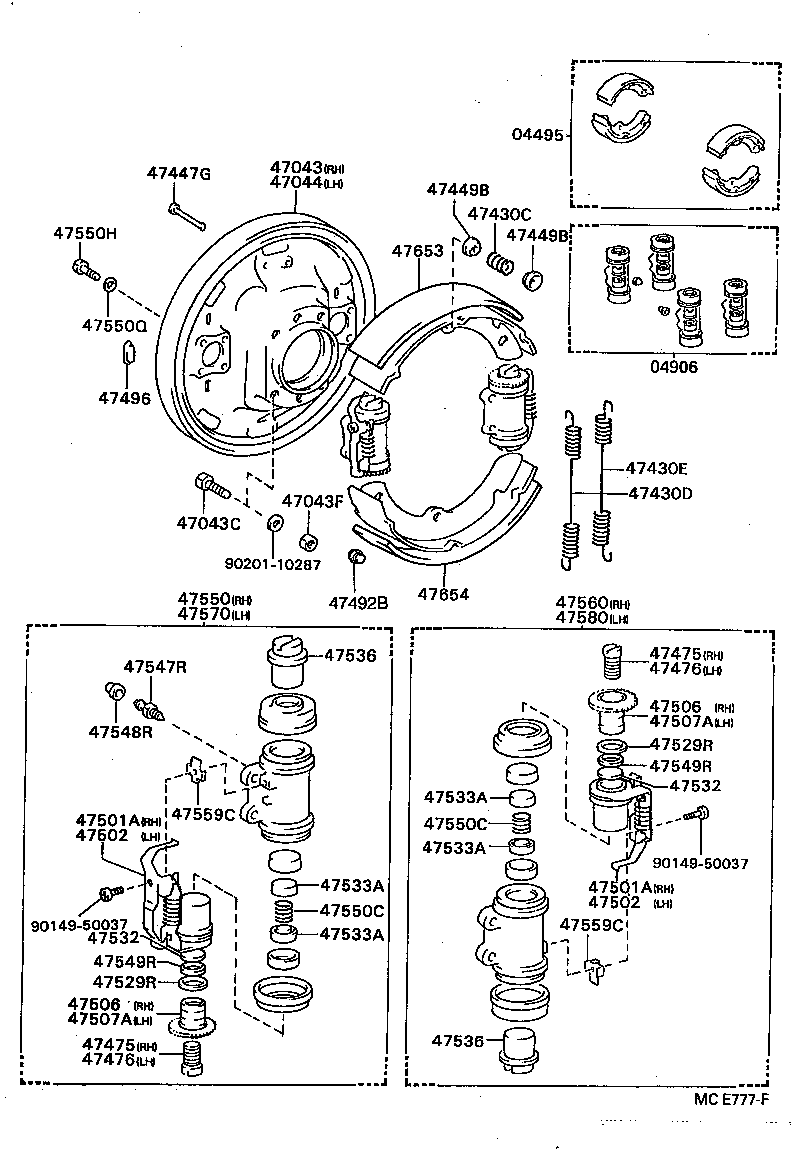 47044-36140 PLATE SUB-ASSY, BRAKE BACKING, REAR LH product image