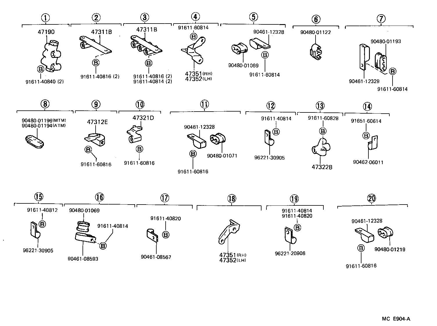 47311-26202 TUBE, FRONT BRAKE, NO.1 product image