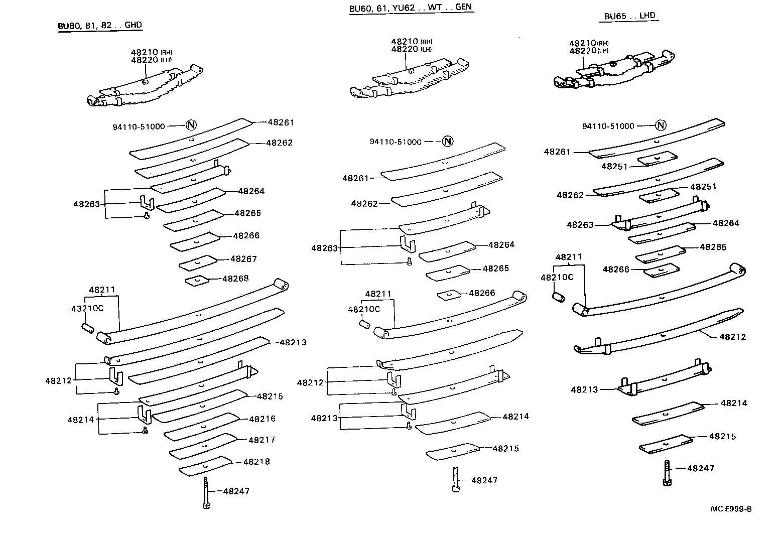 04484-36040 PIN KIT, REAR SPRING product image