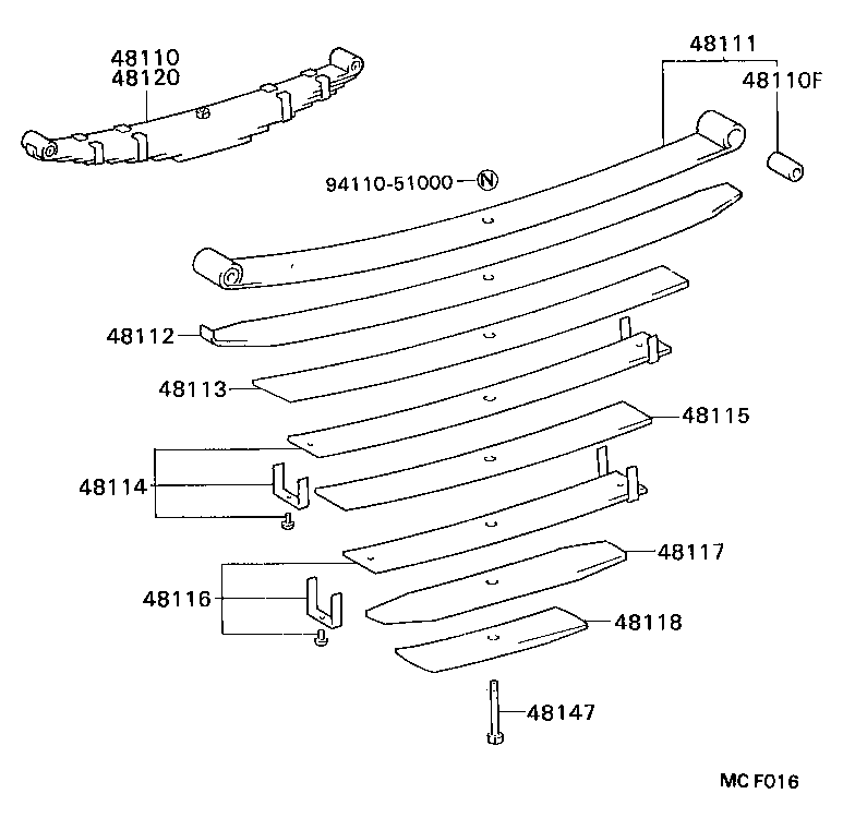 48152-3B510 SEAT, FRONT SPRING product image