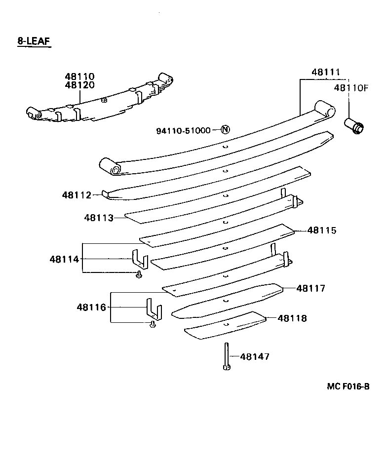 48511-39526 ABSORBER ASSY, SHOCK, FRONT RH product image