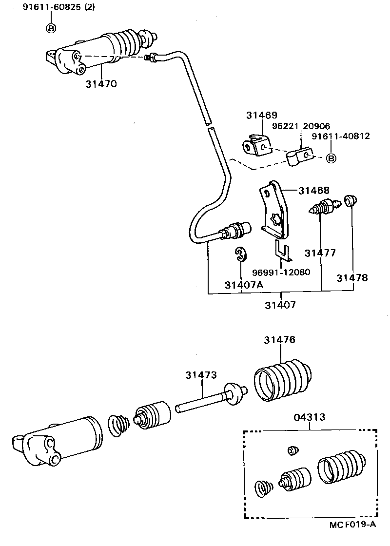 31473-36100 ROD, CLUTCH RELEASE CYLINDER PUSH, NO.1 product image