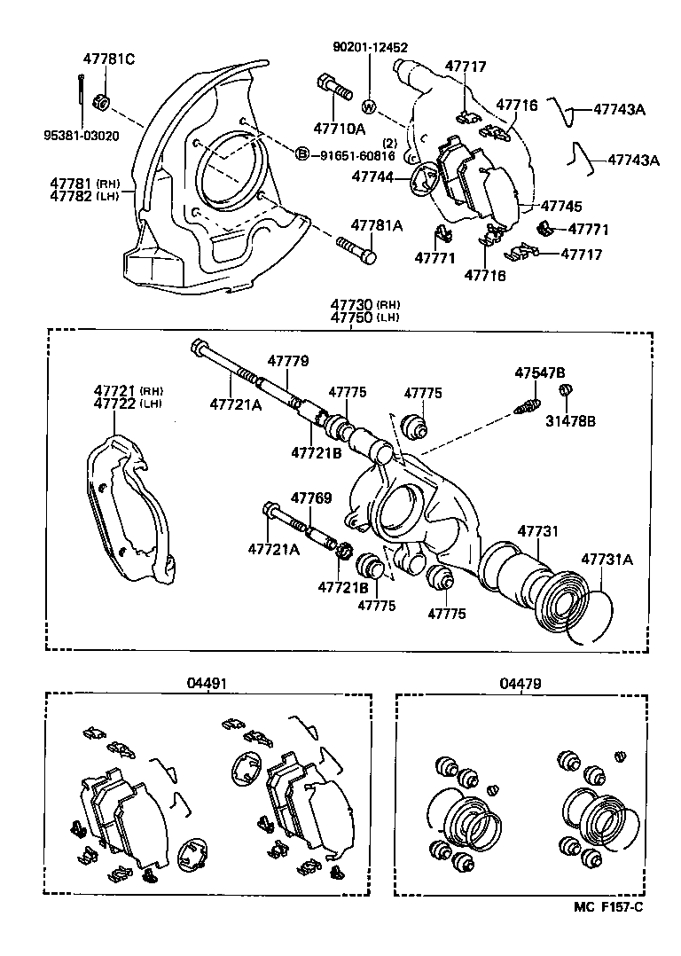 04465-26100 PAD KIT, DISC BRAKE, FRONT product image