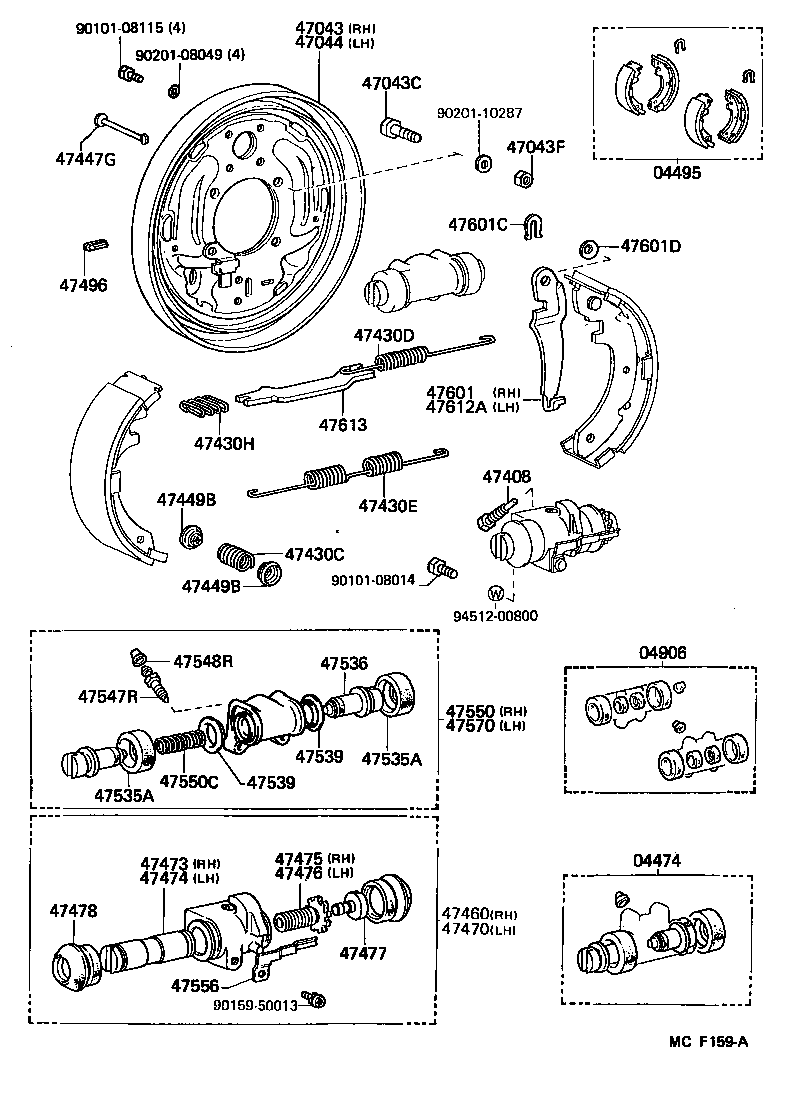 04495-26031 SHOE KIT, REAR BRAKE product image