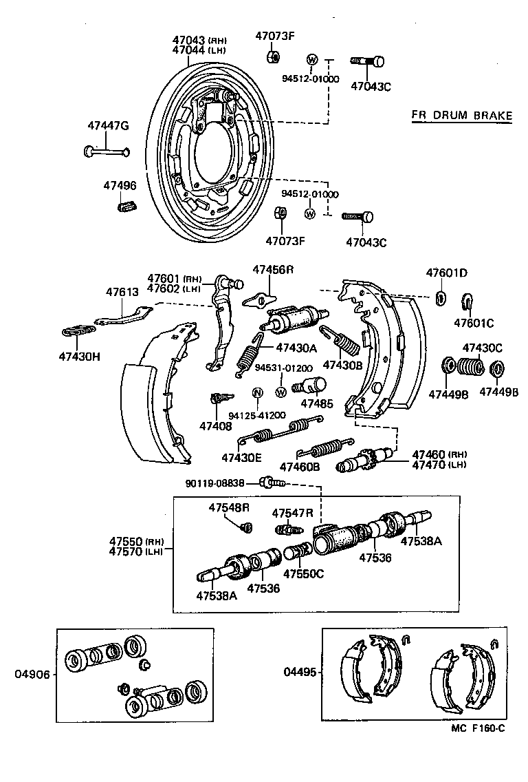 04495-26090 SHOE KIT, REAR BRAKE product image