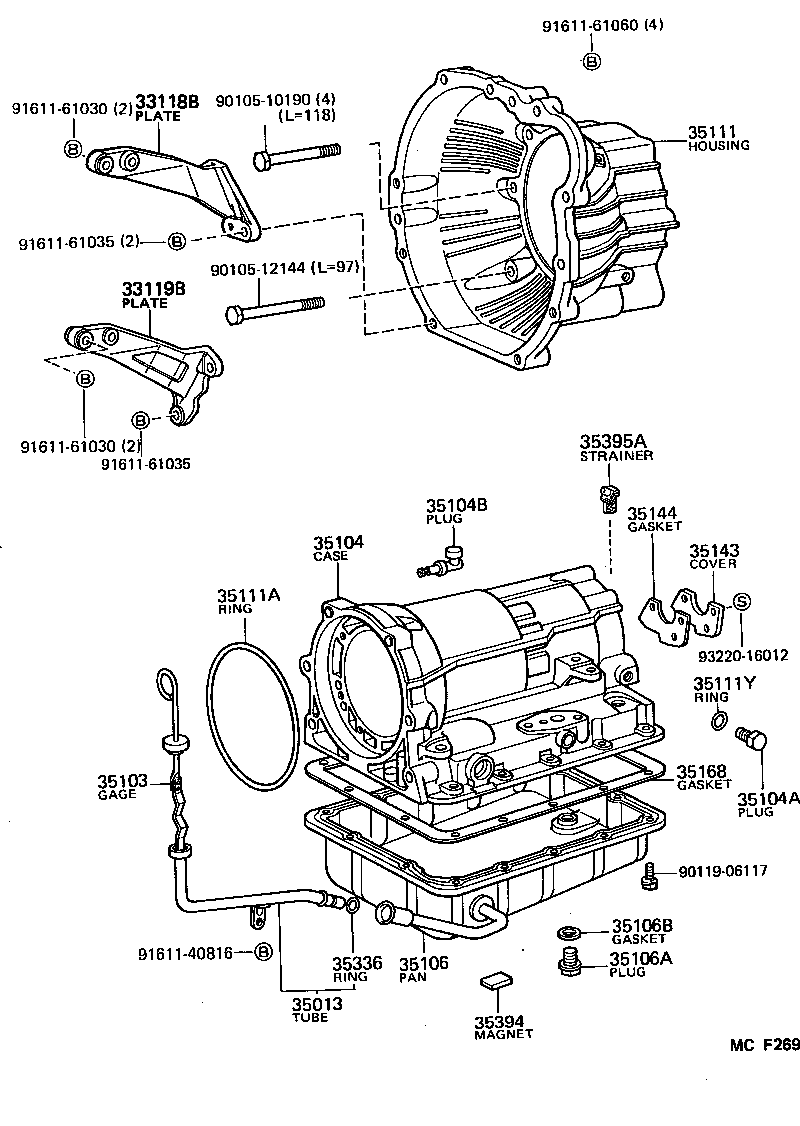 35106-30120 PAN SUB-ASSY, AUTOMATIC TRANSMISSION OIL product image