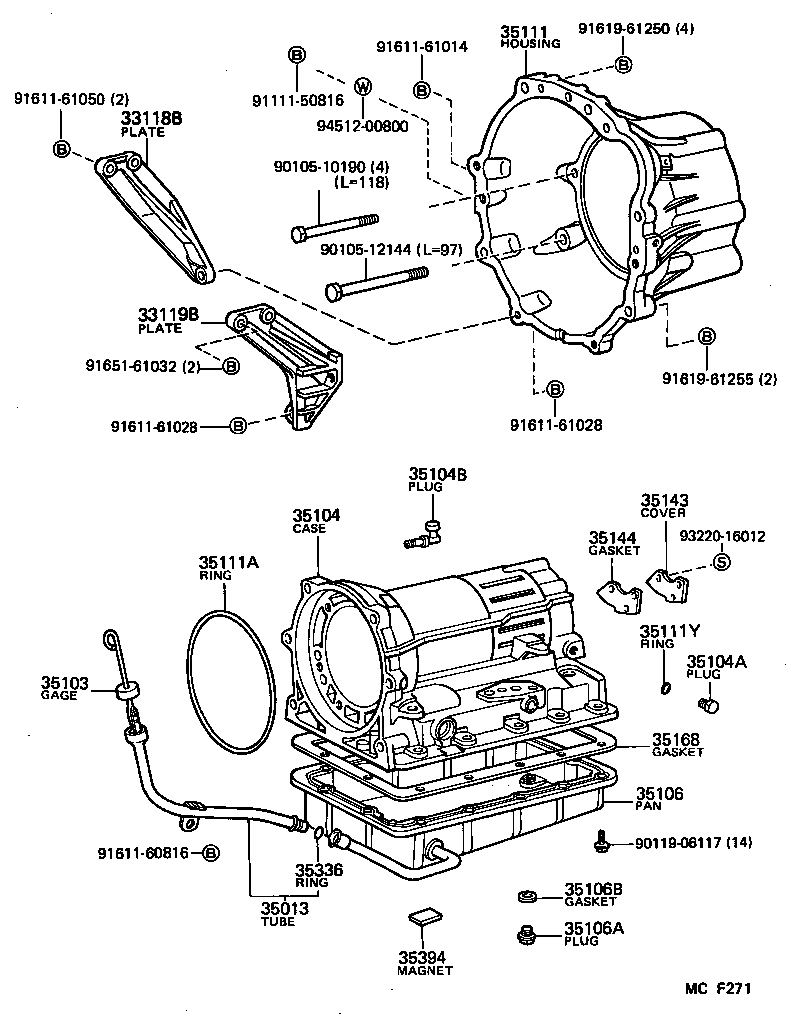35106-30120 PAN SUB-ASSY, AUTOMATIC TRANSMISSION OIL product image