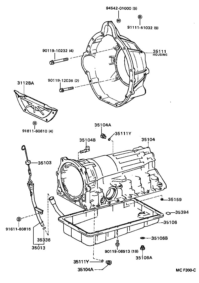 35106-40031 PAN SUB-ASSY, AUTOMATIC TRANSMISSION OIL product image