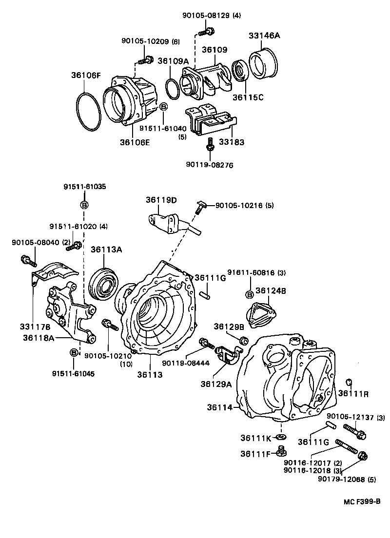33117-32030 PROTECTOR, TRANSFER CASE product image