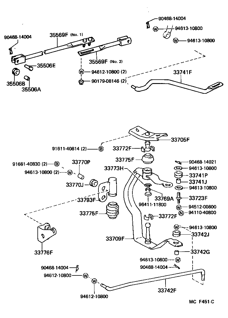 33506-60030 RETAINER SUB-ASSY, CONTROL SHIFT LEVER (FOR FLOOR SHIFT) product image