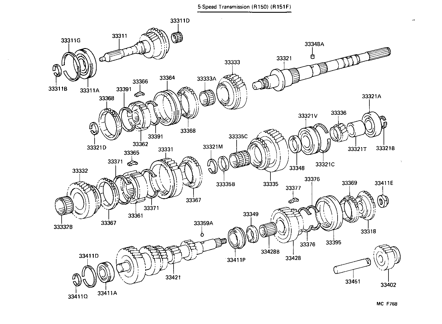33481-35070 GEAR, SPEEDOMETER DRIVE (MTM) product image