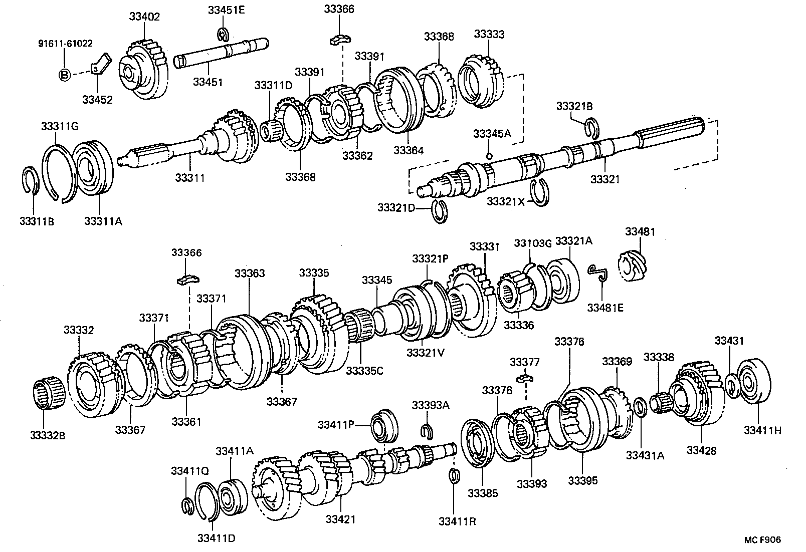33428-30050 GEAR, COUNTERSHAFT 5TH product image