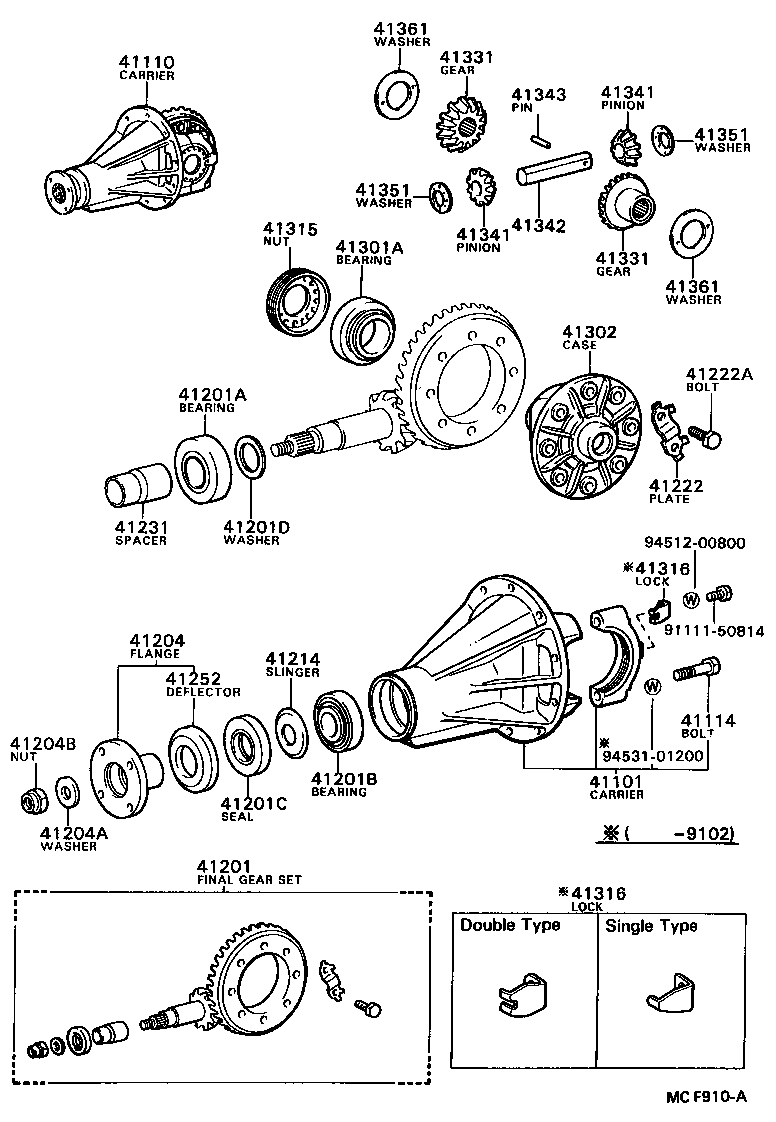 41305-30010 GEAR, REAR DIFFERENTIAL SIDE product image