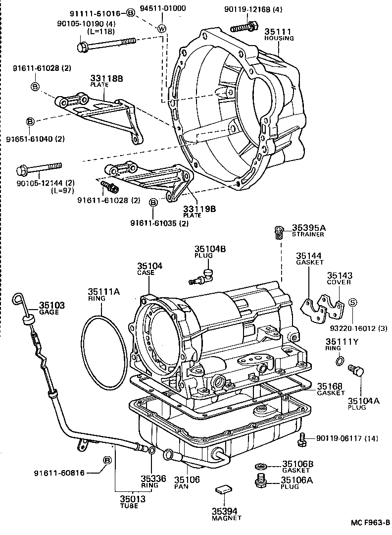 35106-22051 PAN SUB-ASSY, AUTOMATIC TRANSMISSION OIL product image