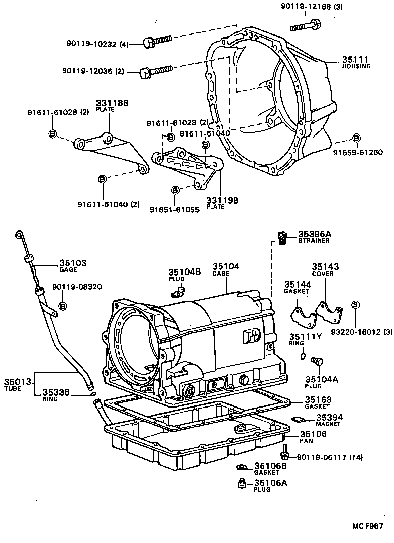 35106-22051 PAN SUB-ASSY, AUTOMATIC TRANSMISSION OIL product image