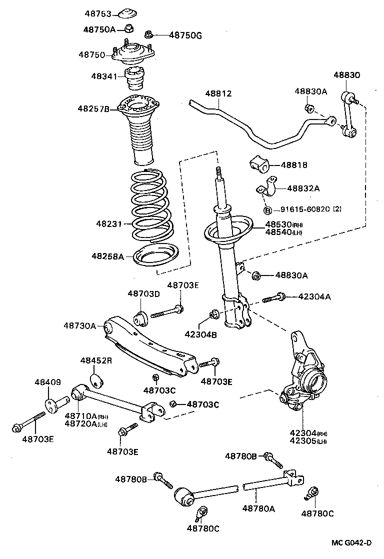 48231-2B170 SPRING, COIL, REAR product image