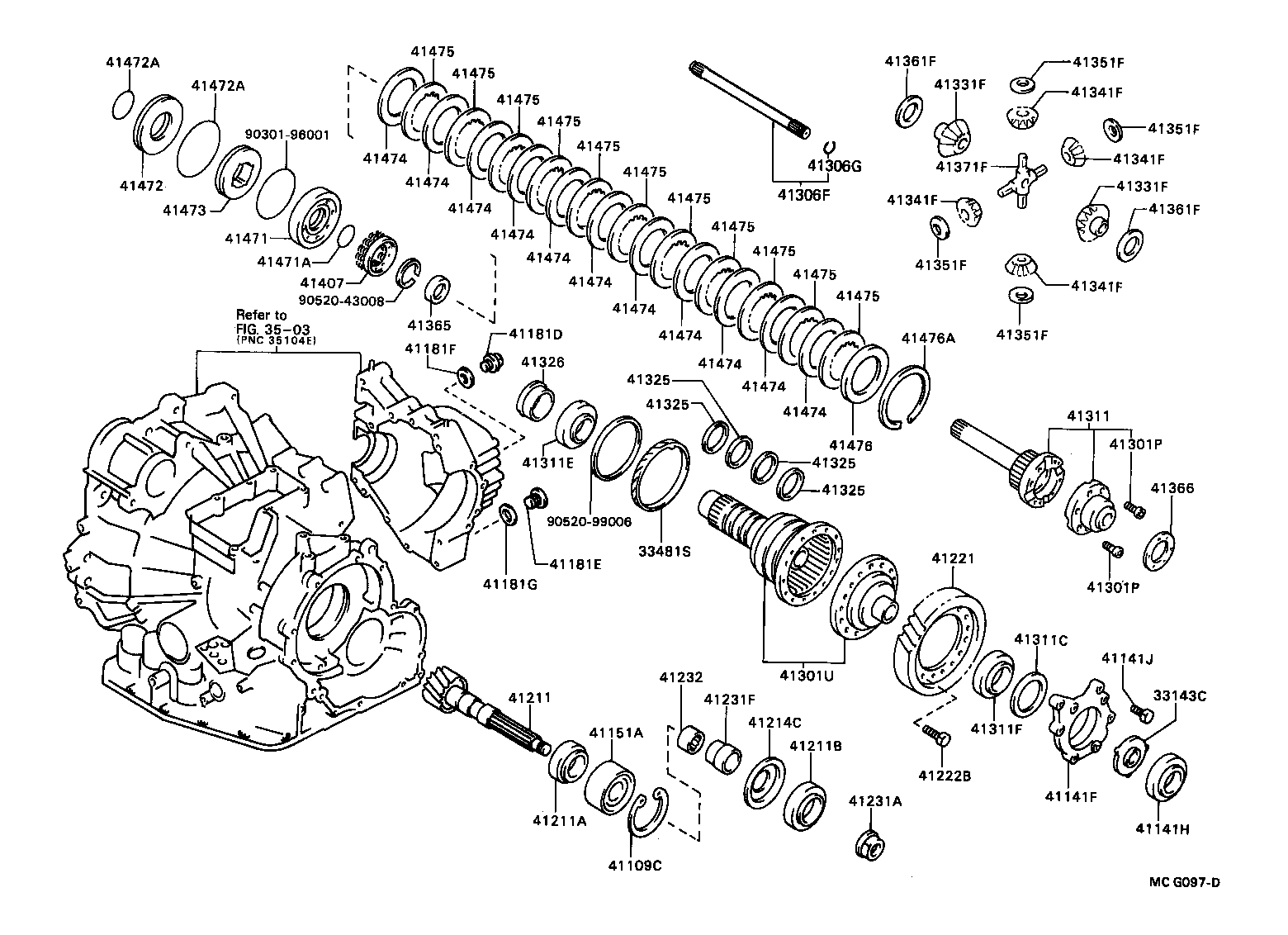 41109-32030 CAGE SUB-ASSY, DIFFERENTIAL DRIVE PINION BEARING product image