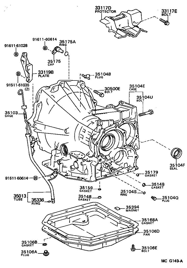 35104-32094 CASE SUB-ASSY, AUTOMATIC TRANSAXLE product image