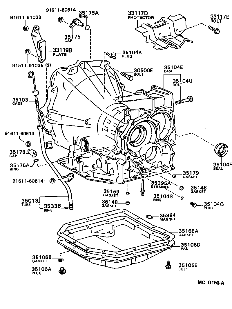 35104-32094 CASE SUB-ASSY, AUTOMATIC TRANSAXLE product image