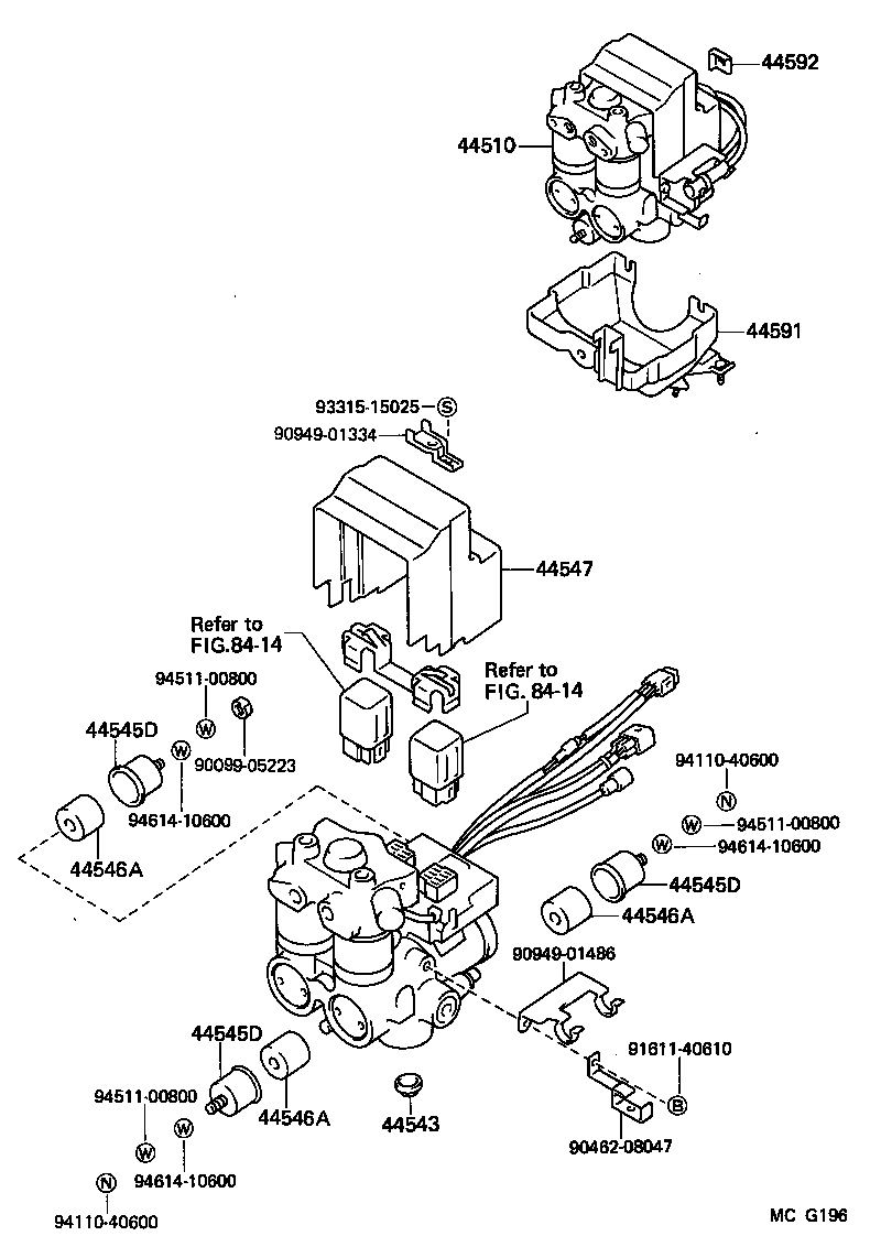 44510-14040 ACTUATOR ASSY, BRAKE product image
