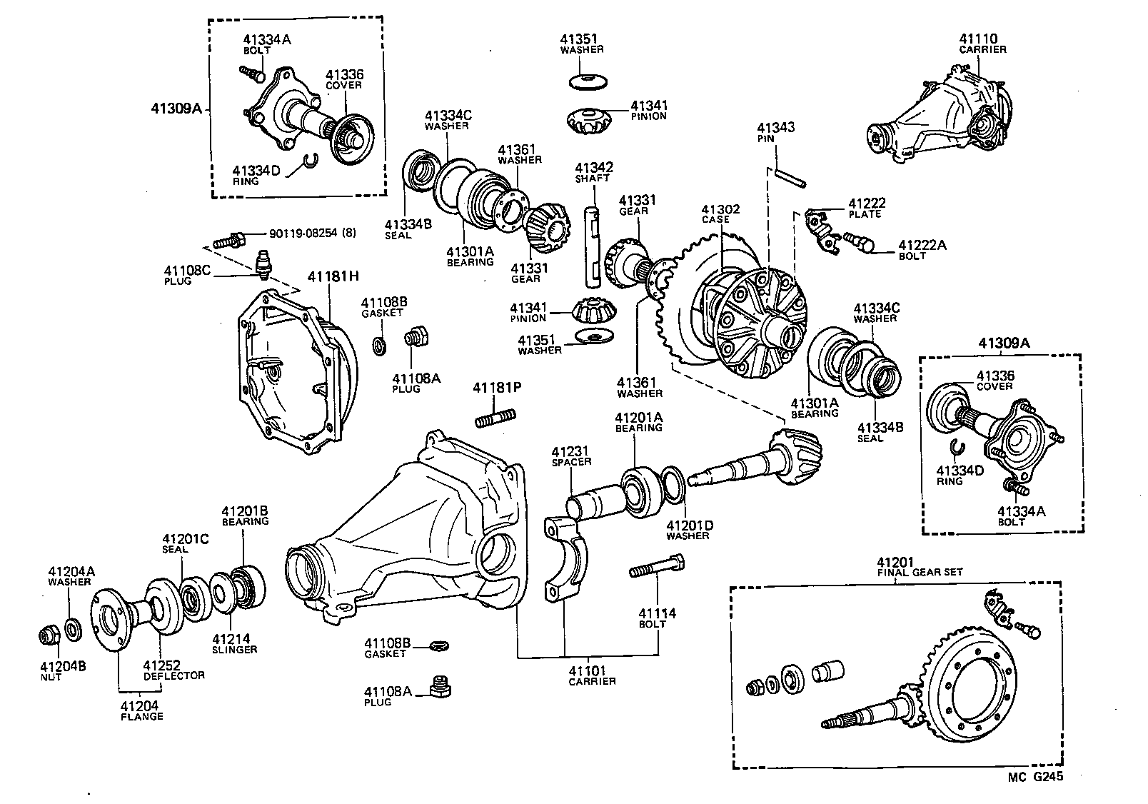 41341-30040 PINION, REAR DIFFERENTIAL product image