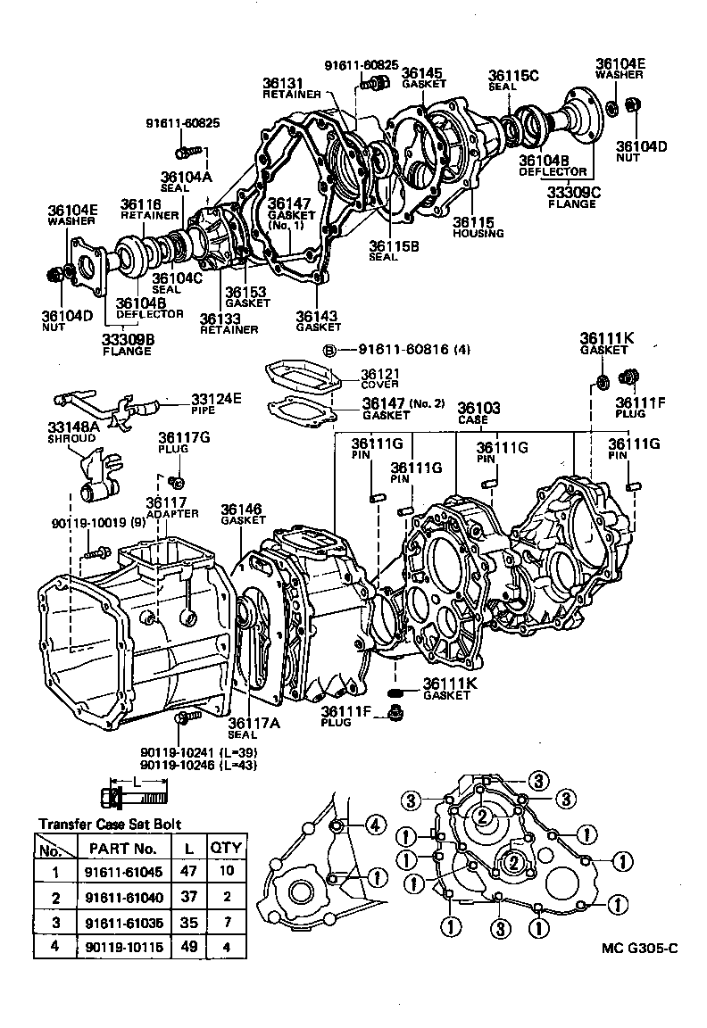 36101-35021 CASE SUB-ASSY, TRANSFER product image