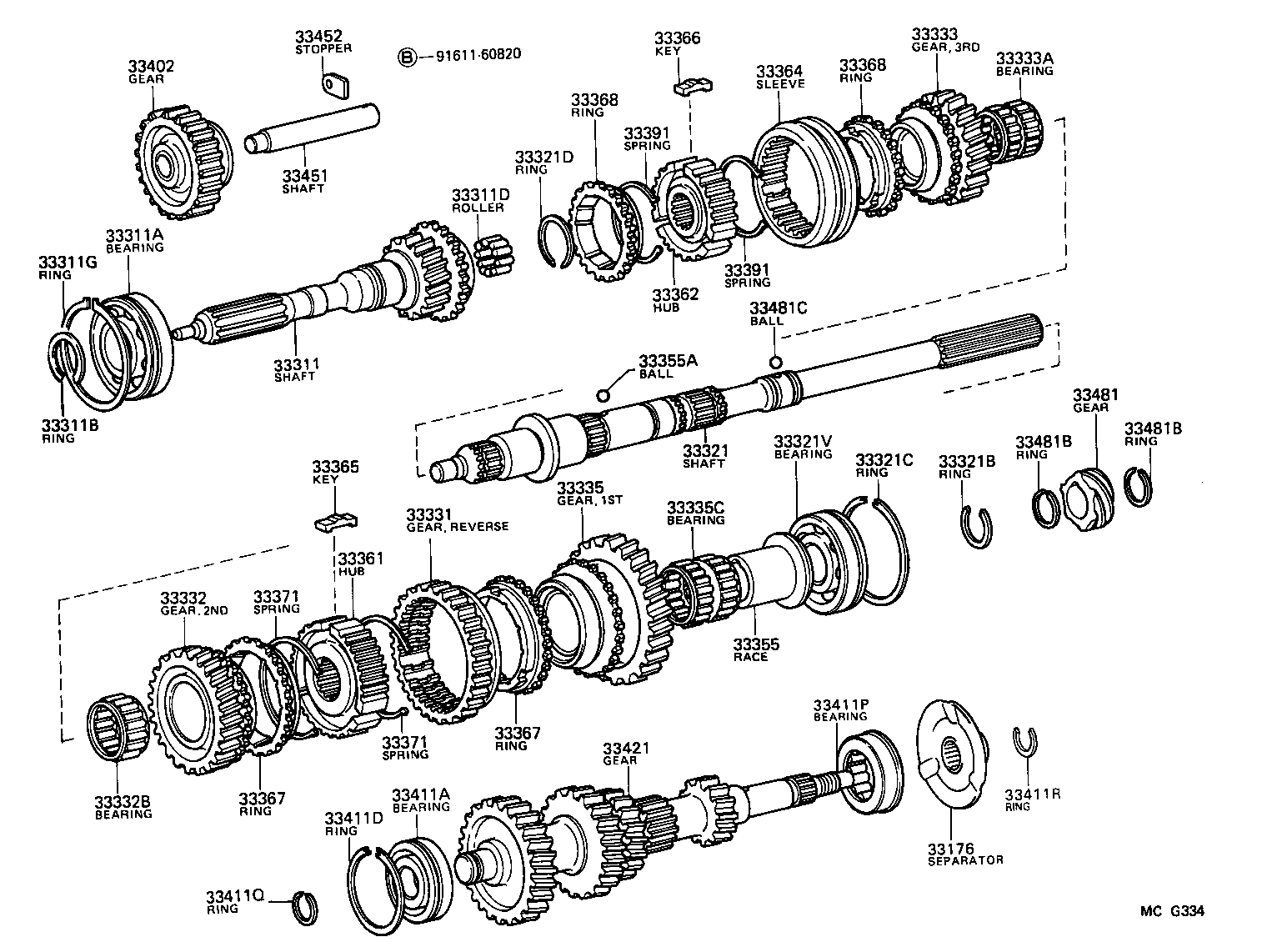 33481-35130 GEAR, SPEEDOMETER DRIVE (MTM) product image