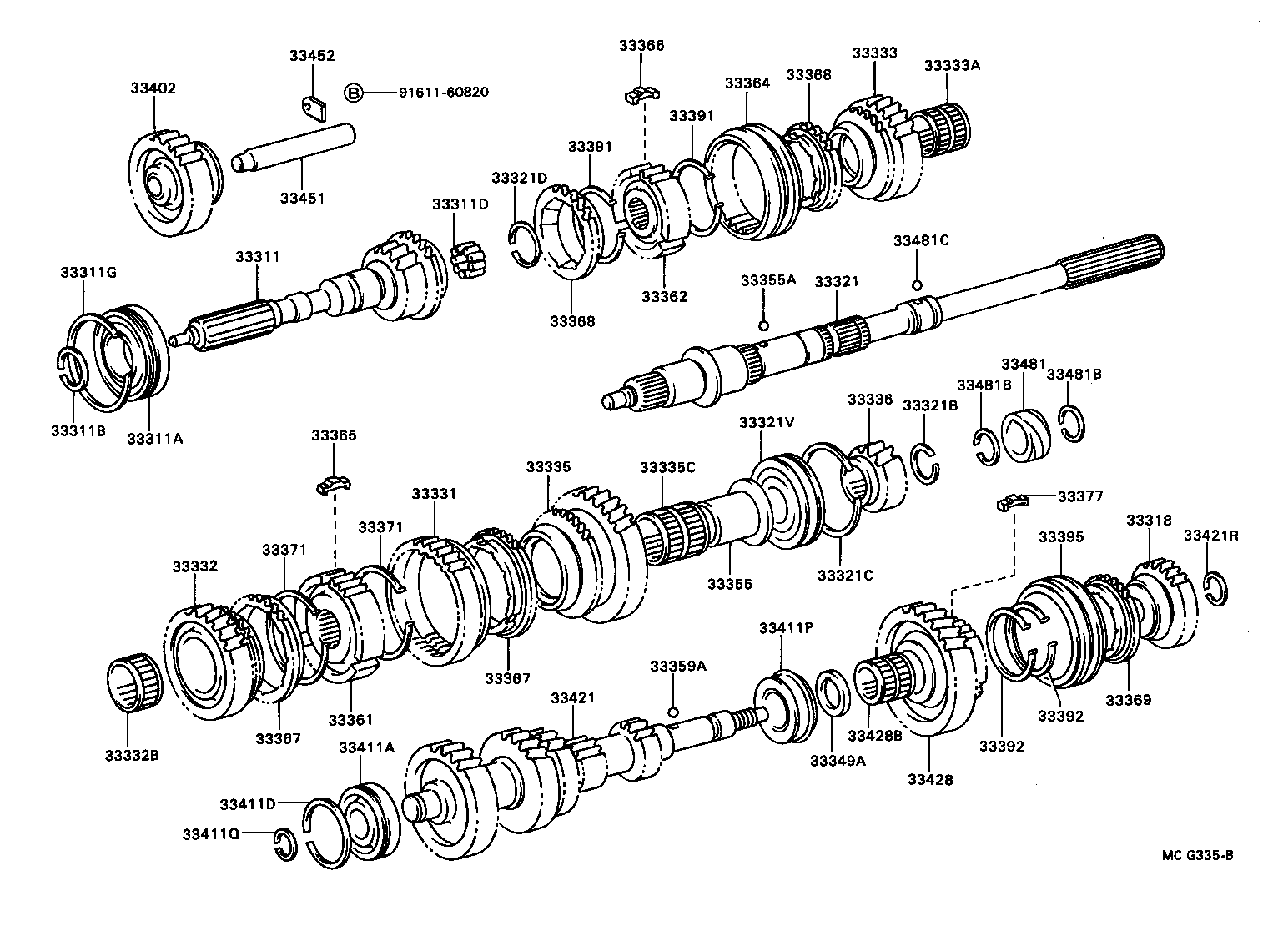 33481-35130 GEAR, SPEEDOMETER DRIVE (MTM) product image