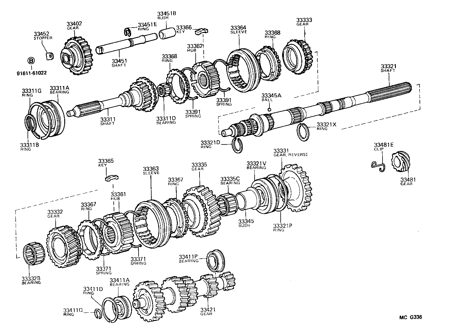 33481-35130 GEAR, SPEEDOMETER DRIVE (MTM) product image