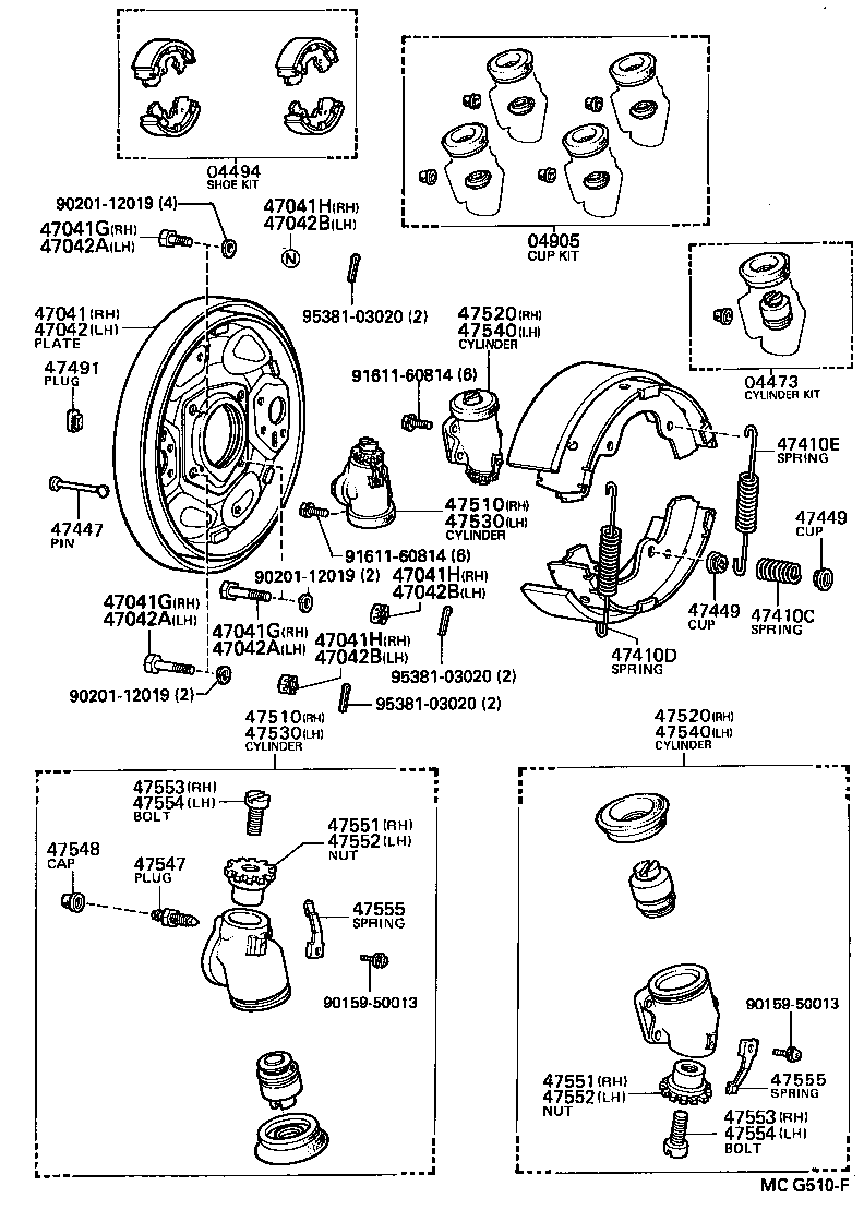04494-26070 SHOE KIT, FRONT BRAKE product image