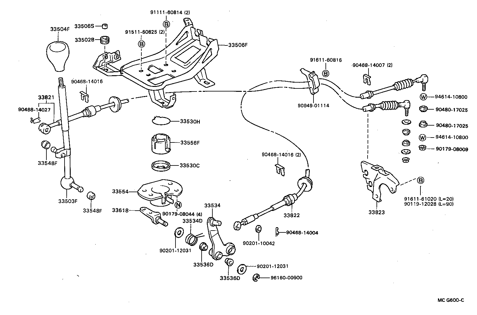 33506-28150 RETAINER SUB-ASSY, CONTROL SHIFT LEVER (FOR FLOOR SHIFT) product image