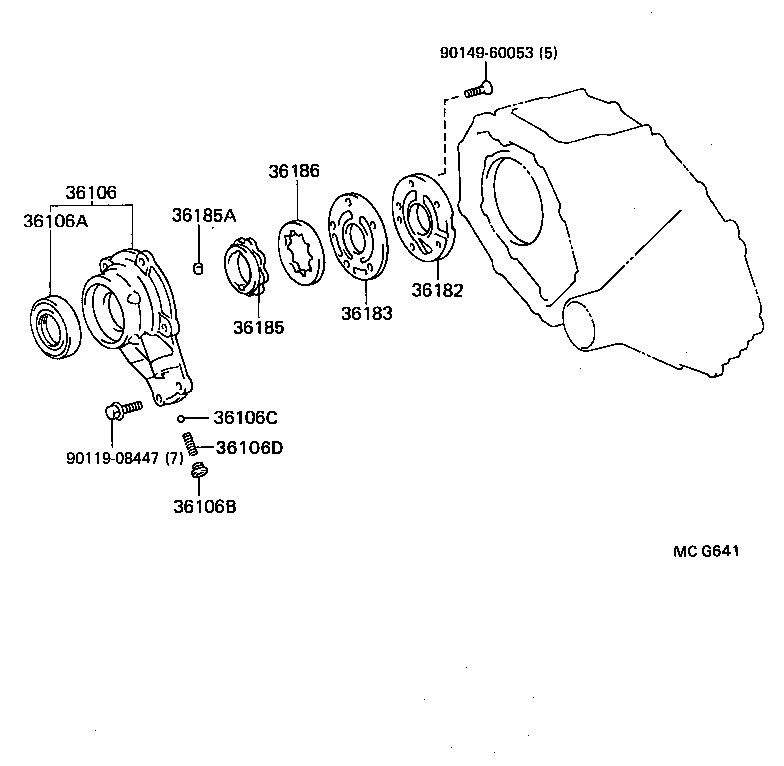 36106-28030 BODY SUB-ASSY, TRANSFER OIL PUMP product image