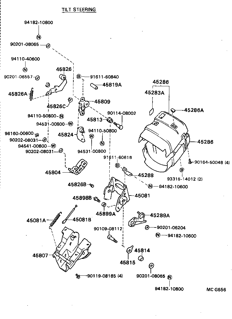 45220-28080 SHAFT ASSY, STEERING INTERMEDIATE product image
