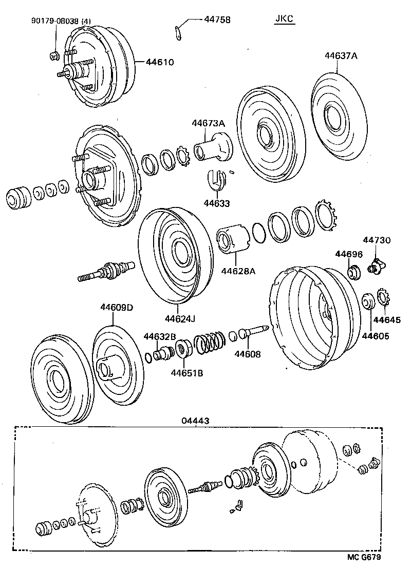 04443-28410 BOOSTER KIT, BRAKE product image