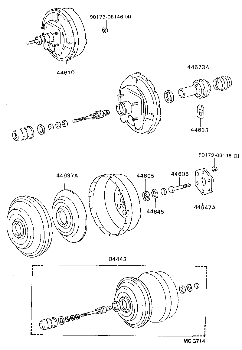 44673-26140 BODY, BOOSTER VALVE product image