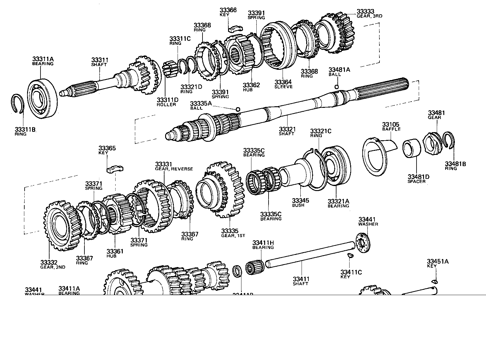 33336-26010 GEAR, 5TH product image