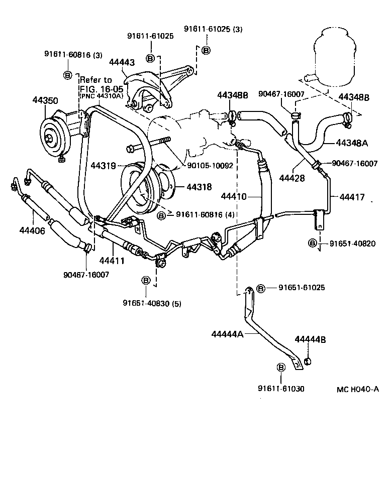 44443-27010 BRACKET, PUMP product image