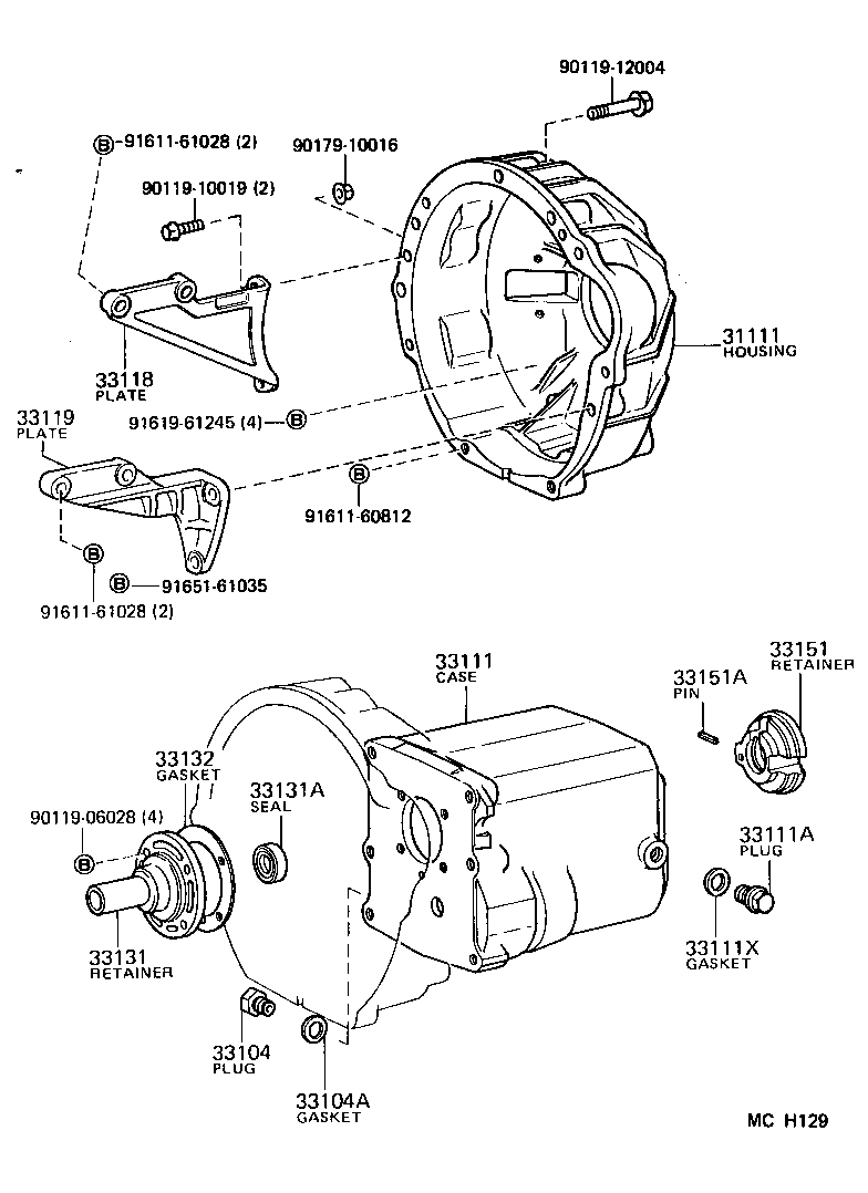 33119-27010 PLATE, STIFFENER, LH(MTM) product image
