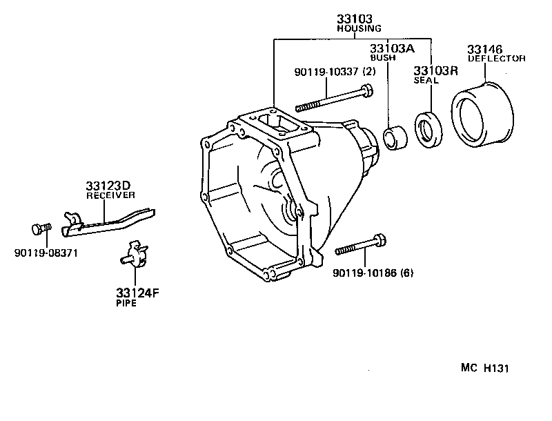 33103-28031 HOUSING SUB-ASSY, EXTENSION(MTM) product image