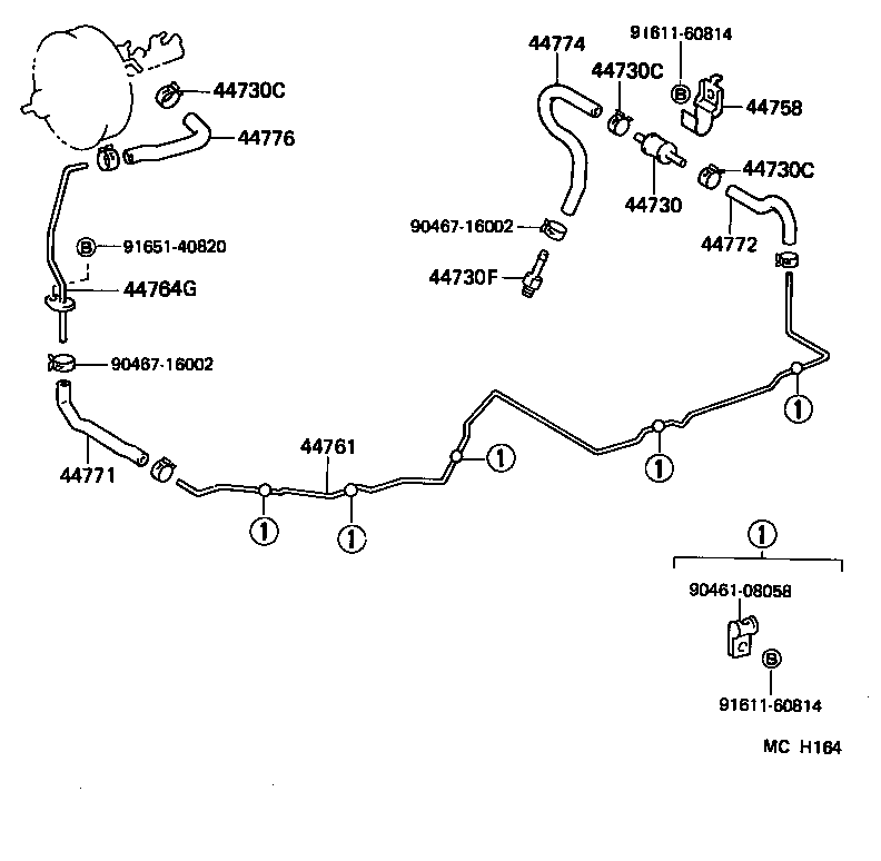 04443-27390 BOOSTER KIT, BRAKE product image
