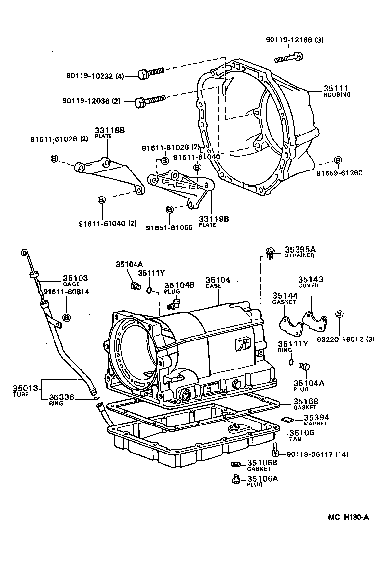 35106-22022 PAN SUB-ASSY, AUTOMATIC TRANSMISSION OIL product image