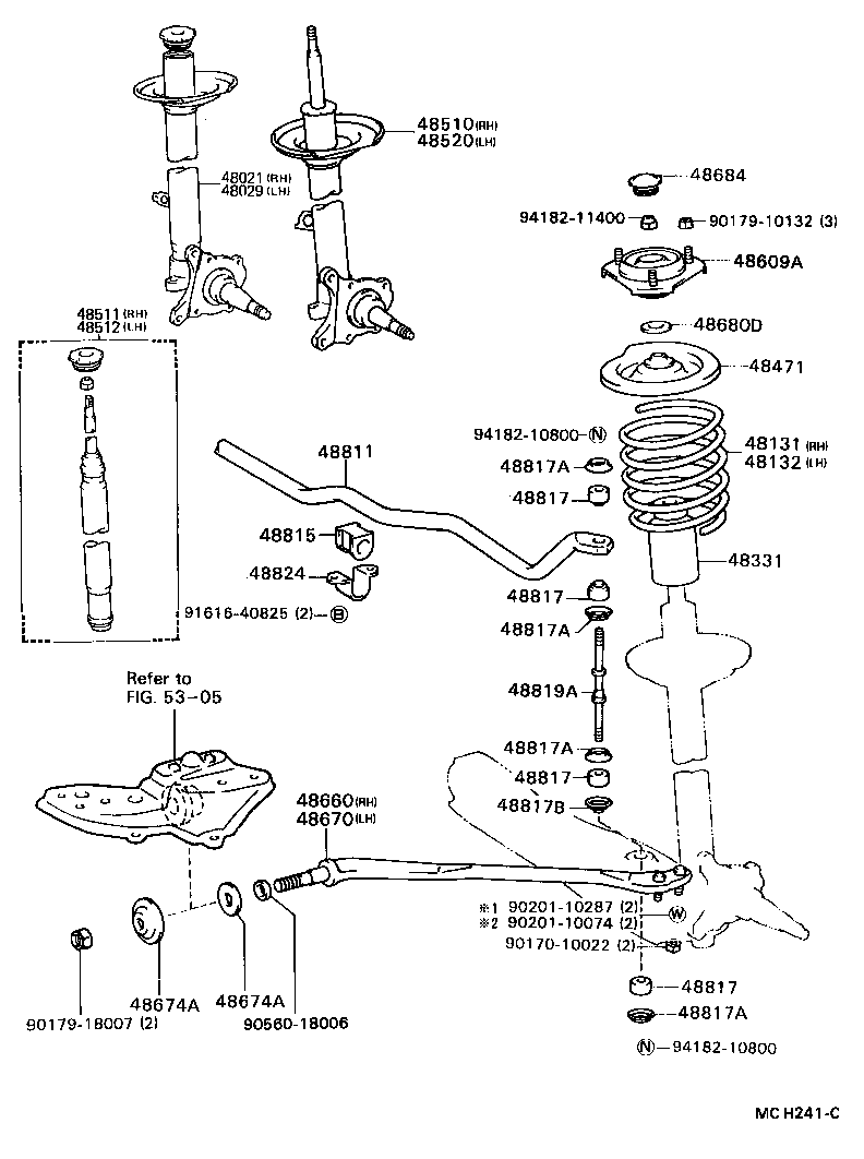 48131-2A810 SPRING, FRONT COIL, LH product image