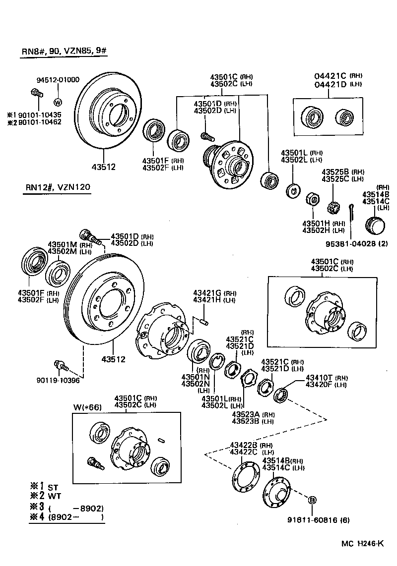 43514-35020 CAP, FRONT AXLE HUB GREASE, RH product image