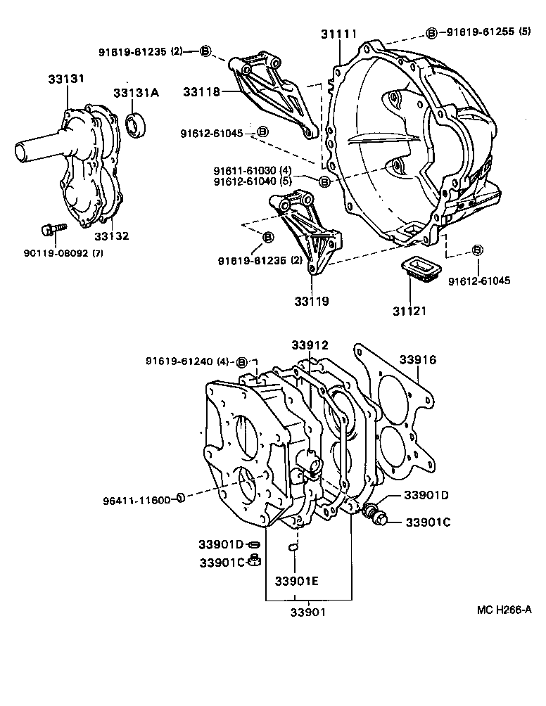 33131-36080 RETAINER, BEARING, FRONT(MTM) product image