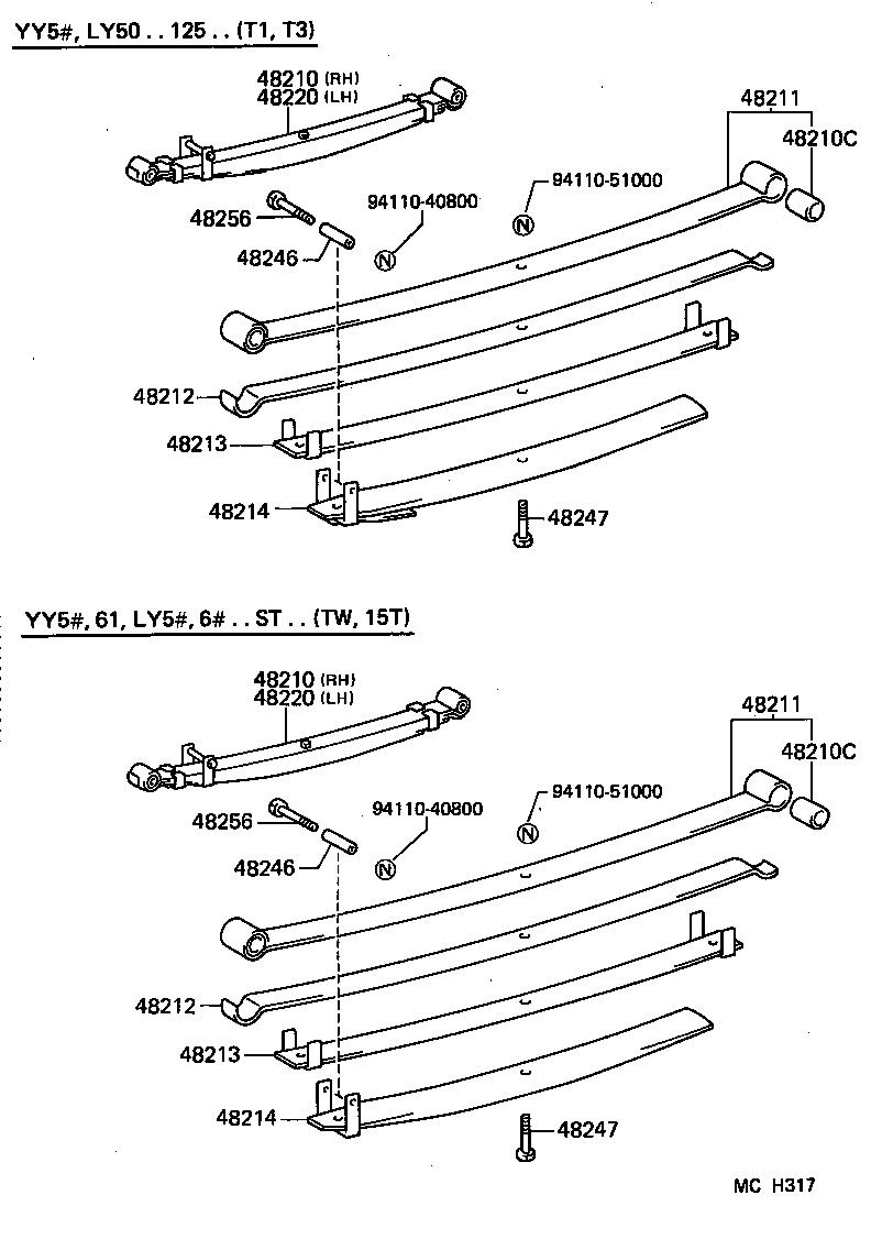 48417-25070 BRACKET, SPRING, NO.4 product image