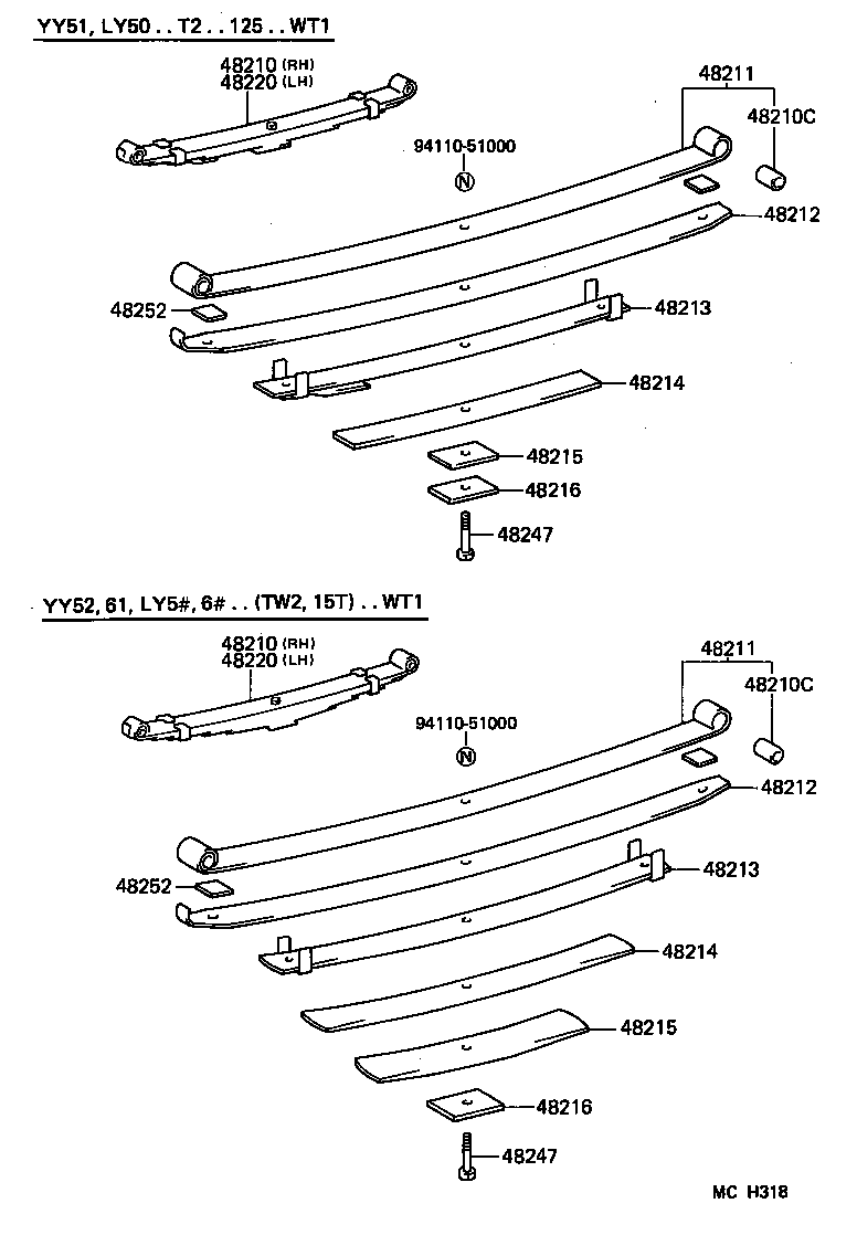 48417-25070 BRACKET, SPRING, NO.4 product image
