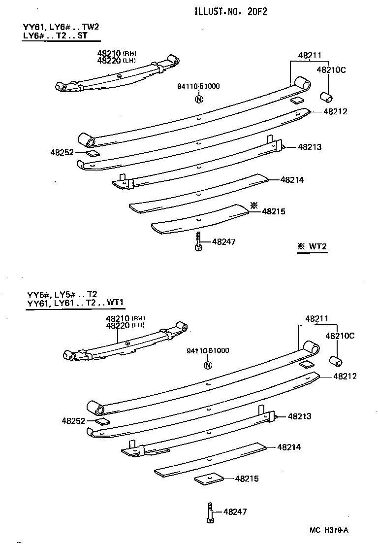 48417-25070 BRACKET, SPRING, NO.4 product image